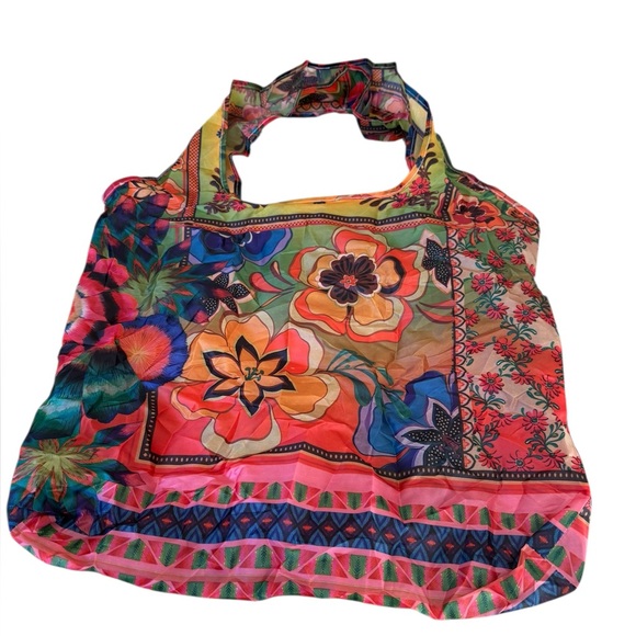 Johnny Was Reusable Nylon
Shopping Tote in Vibrant Floral Design. NWT - Picture 3 of 7